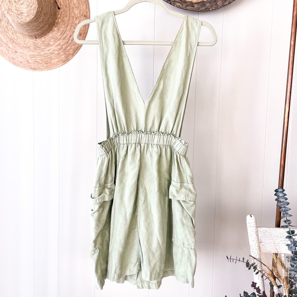 Sage Linen Pinafore - Picture 8 of 8